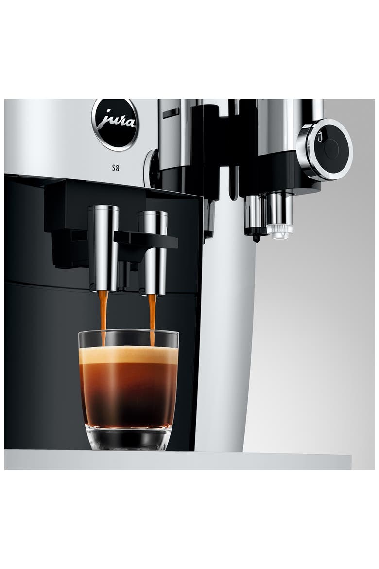 S8 Chrome Automatic Espresso Machine, Alternate, color, CHROME