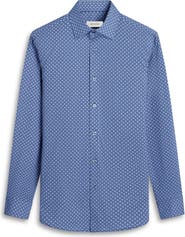 Bugatchi James OoohCotton® Microcheck Button-Up Shirt