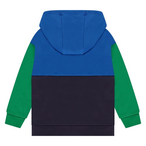 Stains And Stories By Babyface Colorblock Hoodie In Green