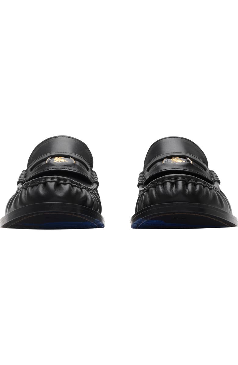 Burberry Women's Leather Cadet Loafers, Alternate, color, Black