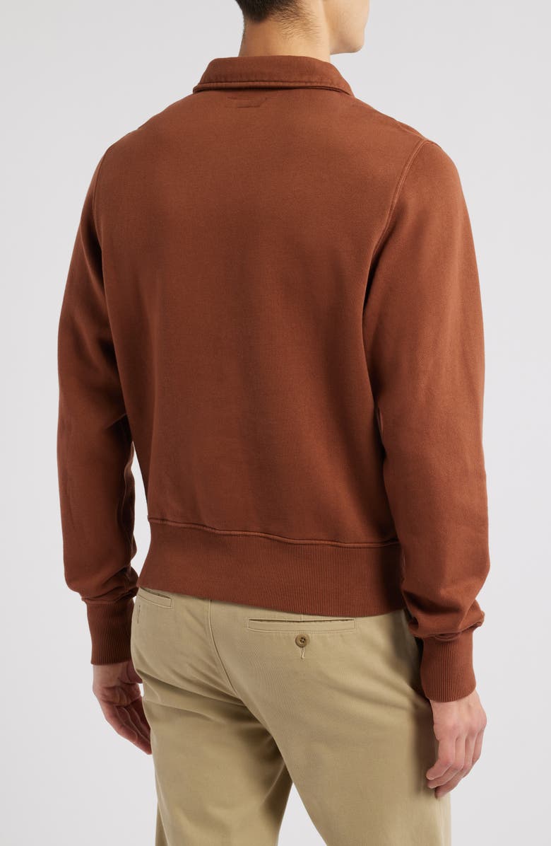 MERZ B SCHWANEN Quarter Zip Organic Cotton Sweatshirt, Alternate, color, 