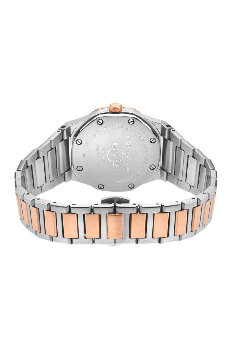 Palmanova Silver Dial Two-Tone Diamond Watch, 33mm, Alternate, color, TWO TONED SS-IPRG