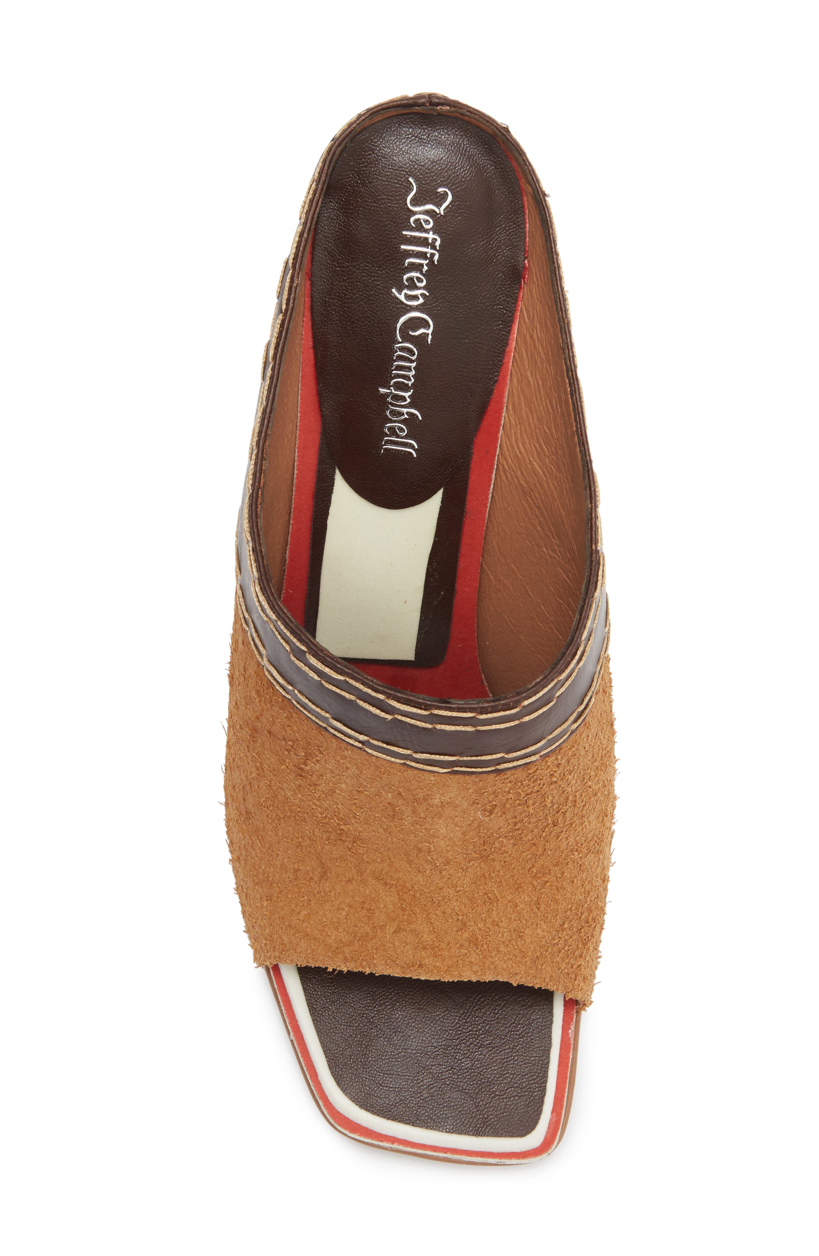 Jeffrey Campbell Zinque Mule, Alternate, color, Tan Suede Brown
