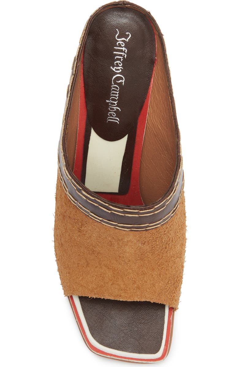 Jeffrey Campbell Zinque Mule, Alternate, color, Tan Suede Brown