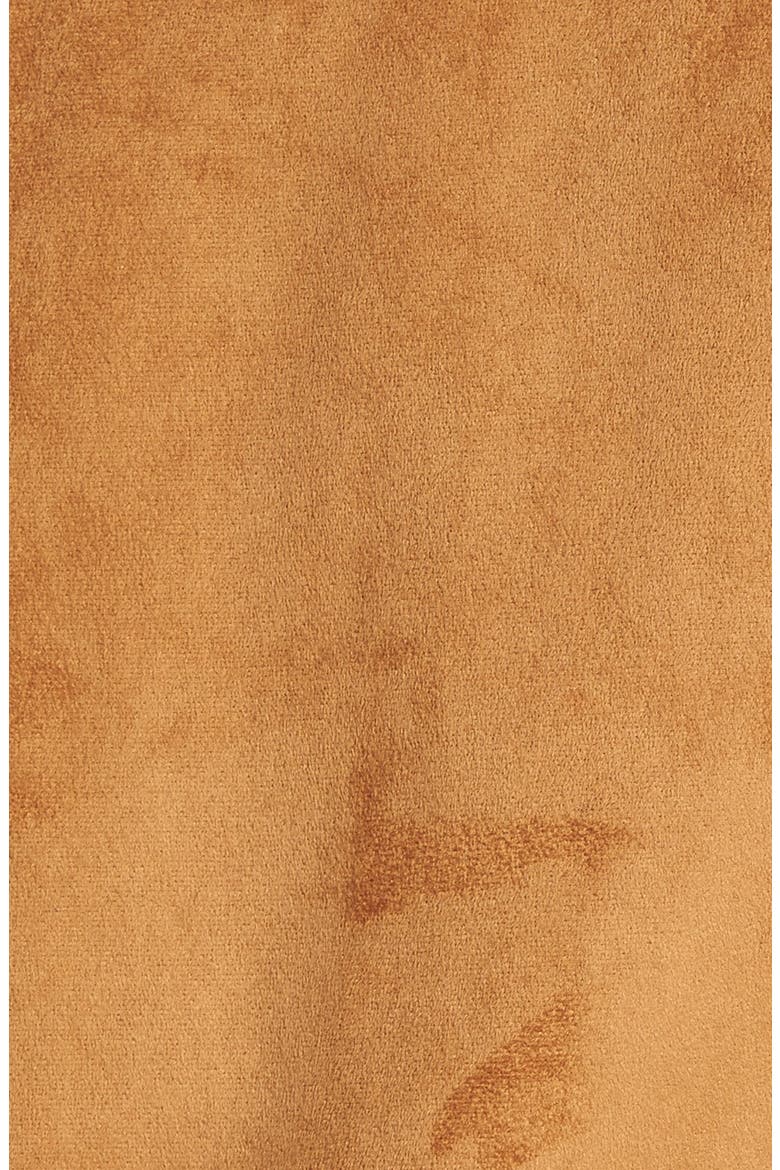 Drape Front Faux Shearling Vest, Alternate, color, LIGHT CEDAR