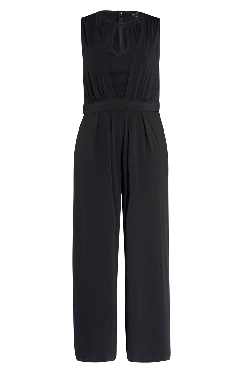 City Chic Angular Wide Leg Jumpsuit, Alternate, color, 