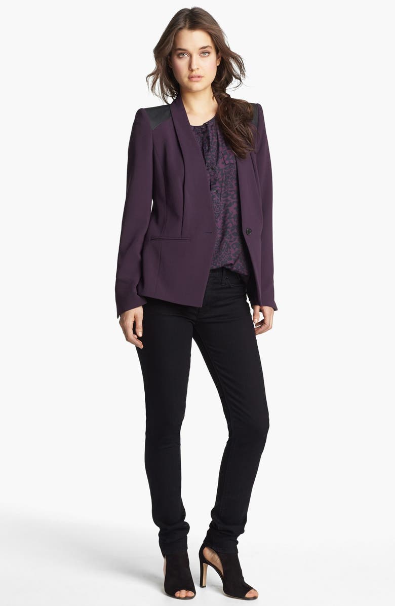 Trouvé Animal Print Blouse, Alternate, color, 