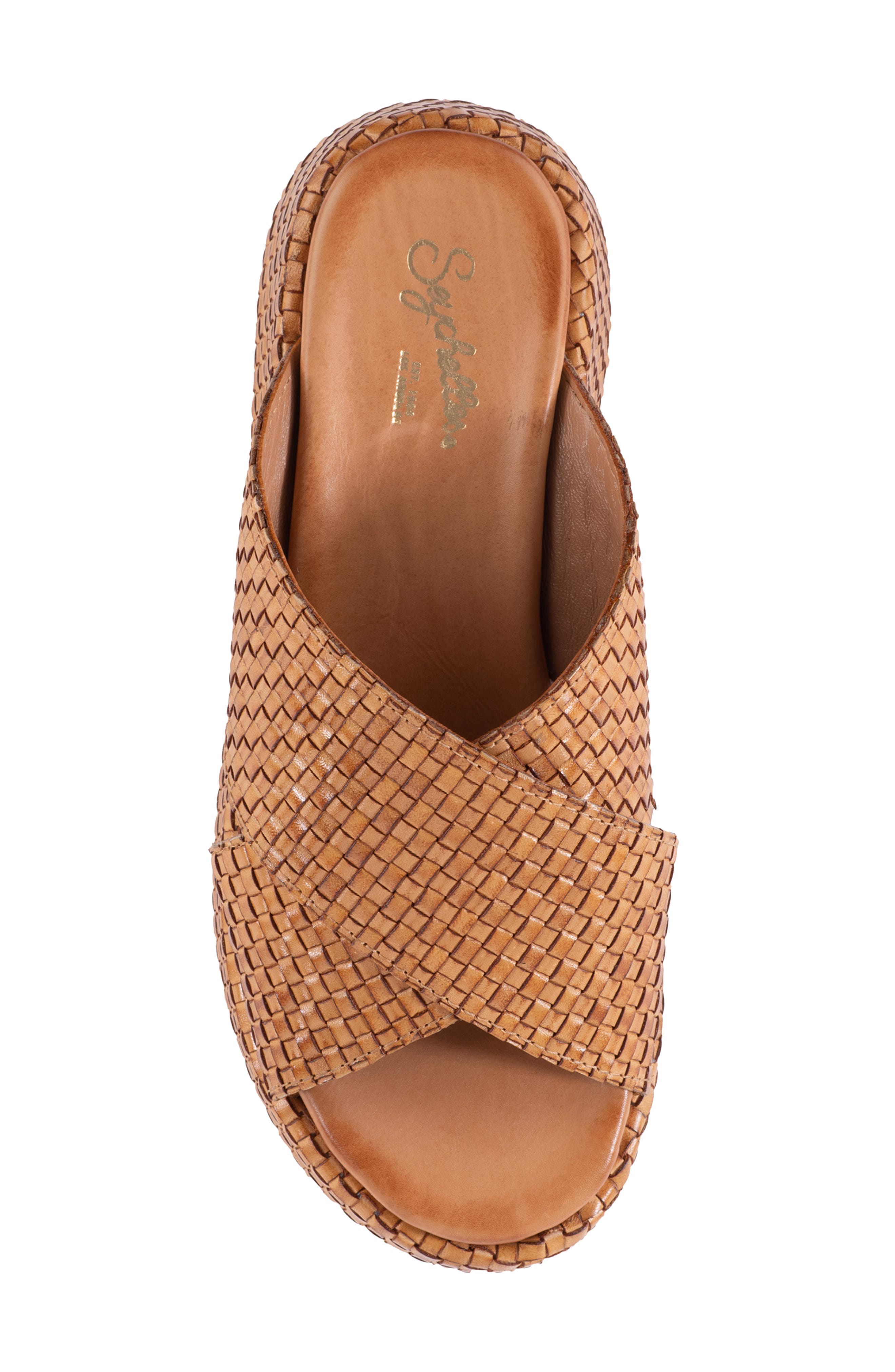 Seychelles Key West Platform Wedge Sandal, Alternate, color, Tan