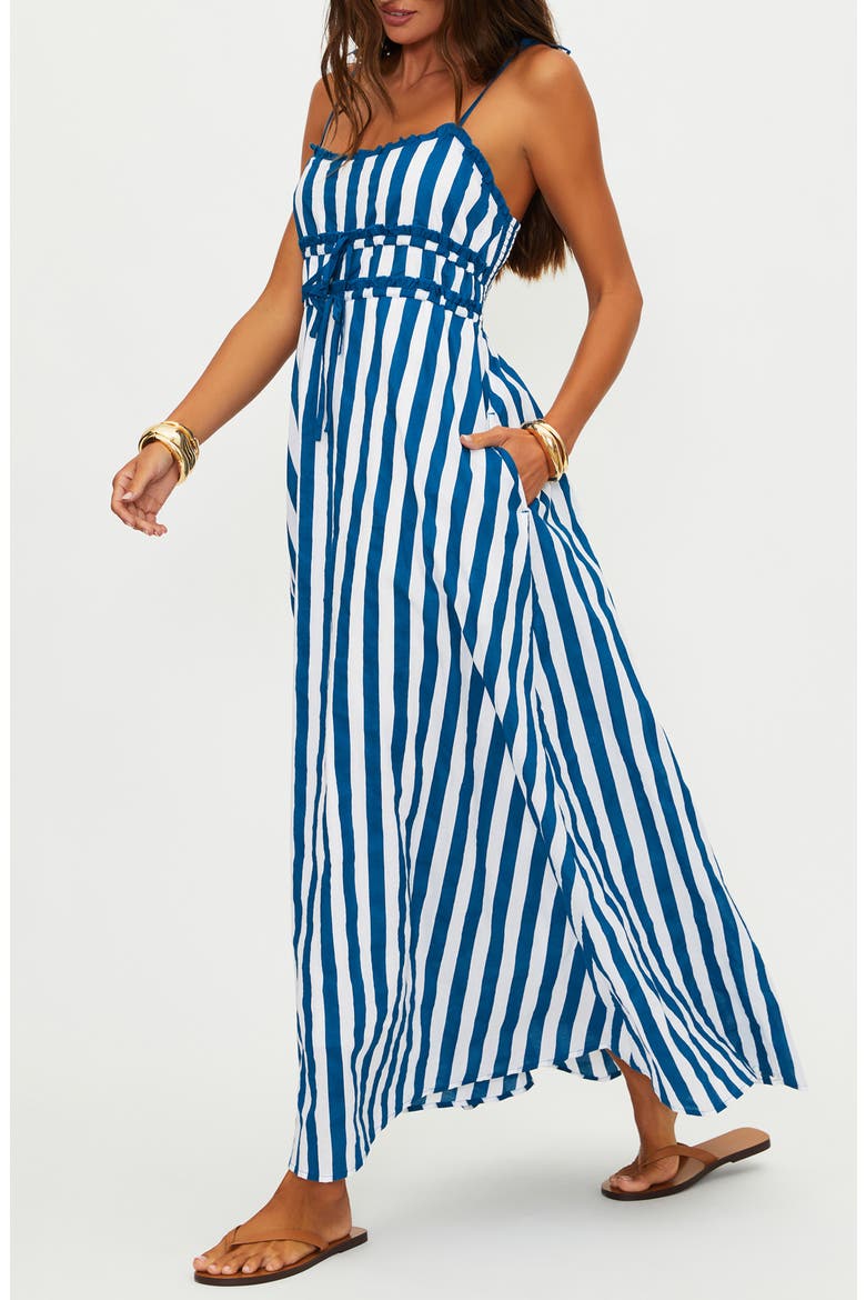 Levie Stripe Maxi Dress, Alternate, color, TWILIGHT TIDES STRIPES