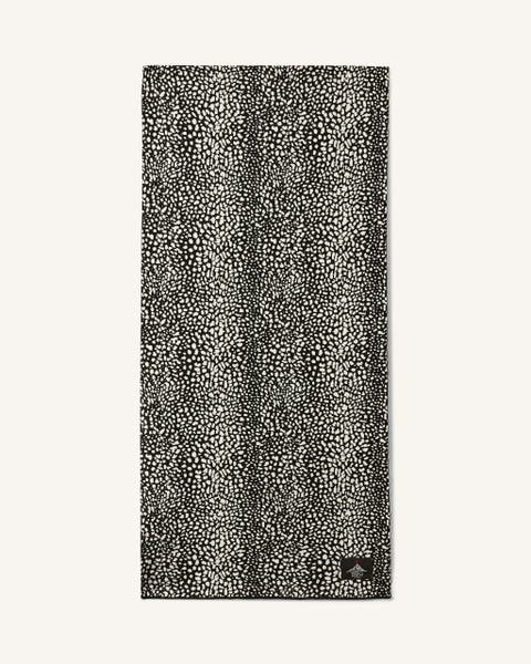 Wool Jacquard Leopard Scarf