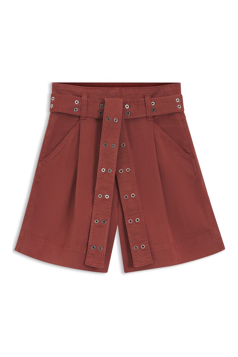 Tulina Twill Shorts, Alternate, color, HENNA