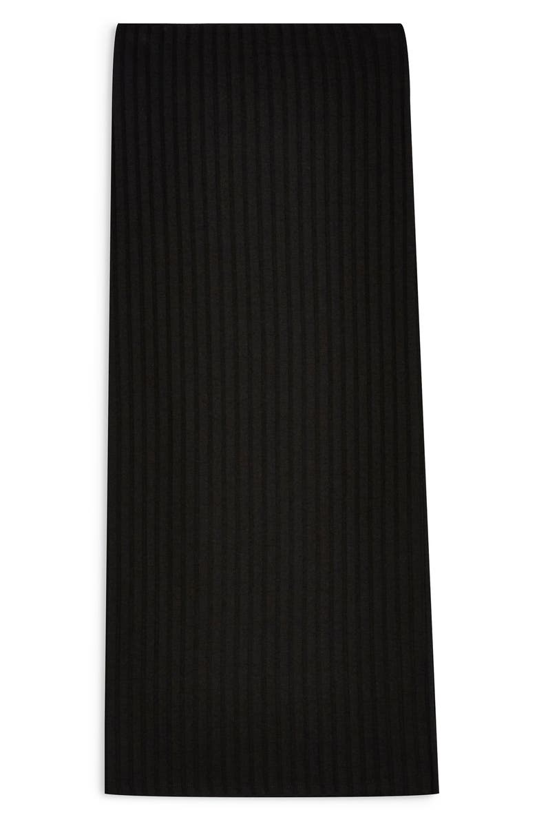 Topshop Ribbed Midi Skirt, Alternate, color,