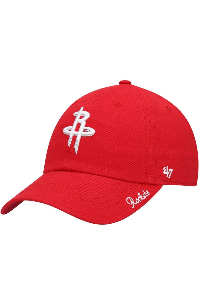 '47 Women's '47 Red Houston Rockets Miata Clean Up Logo Adjustable Hat, Main, color, Red