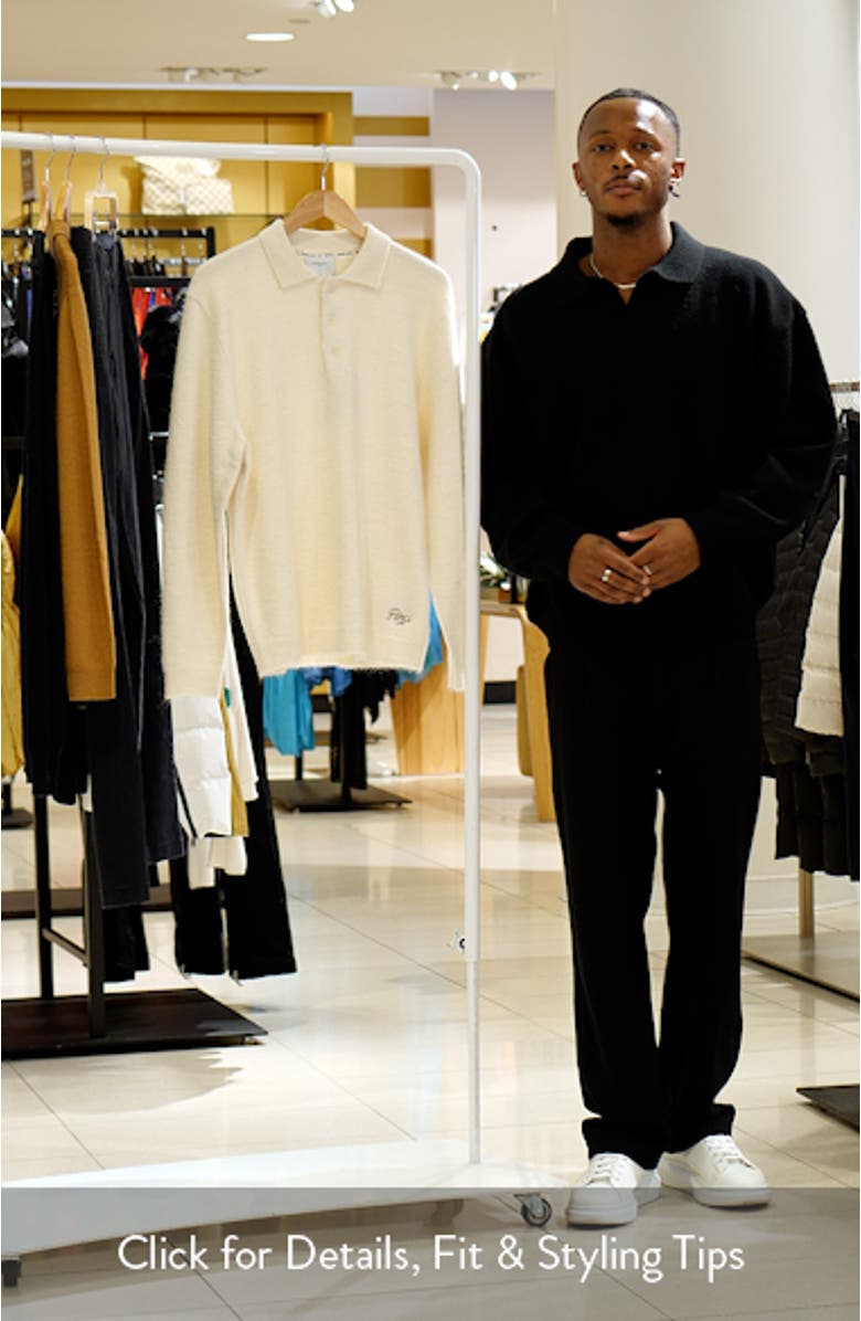 Rugby Alpaca Blend Polo Sweater, sales video thumbnail