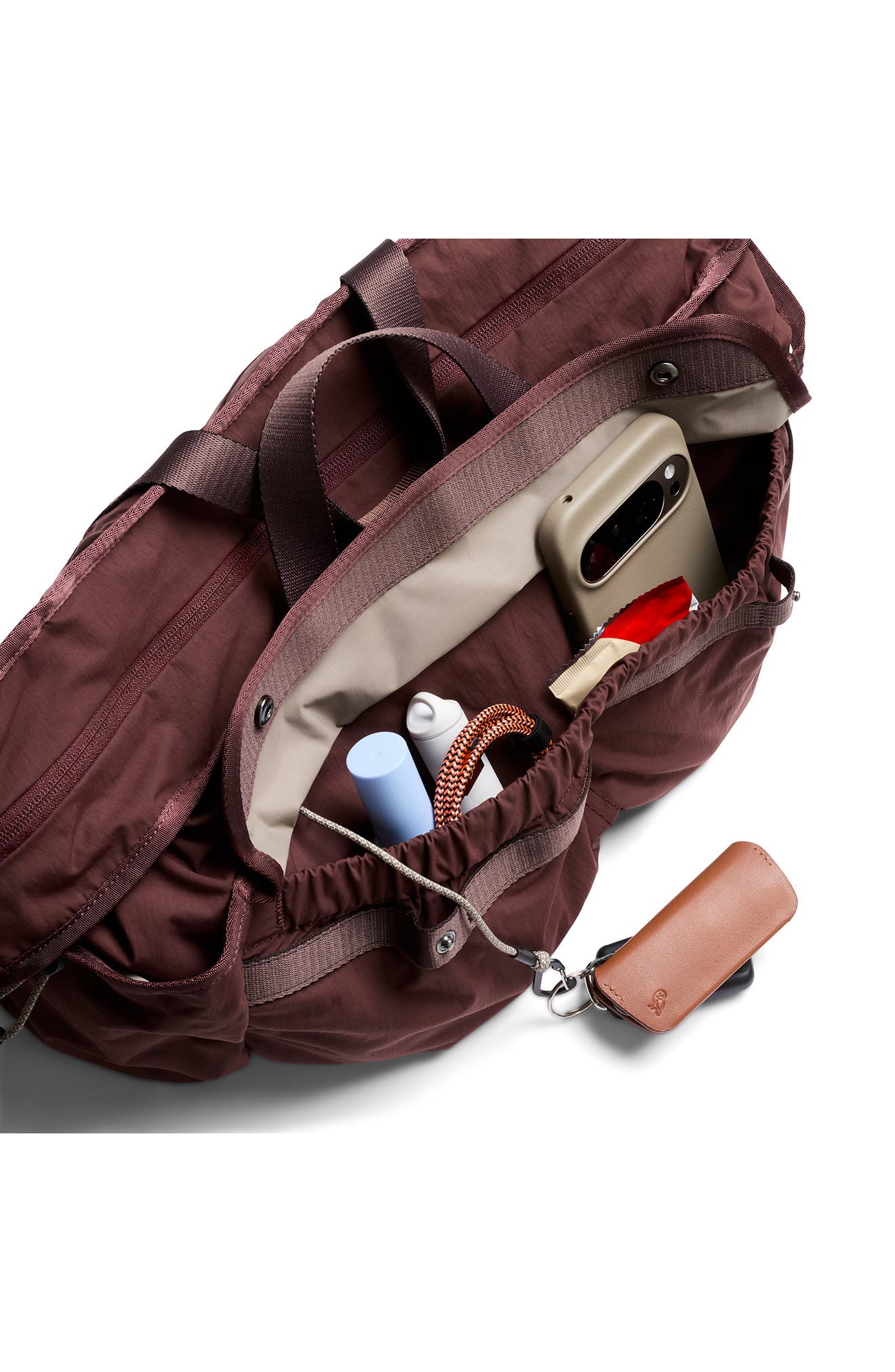 Cinch Carryall Bag, Alternate, color, BURGUNDY