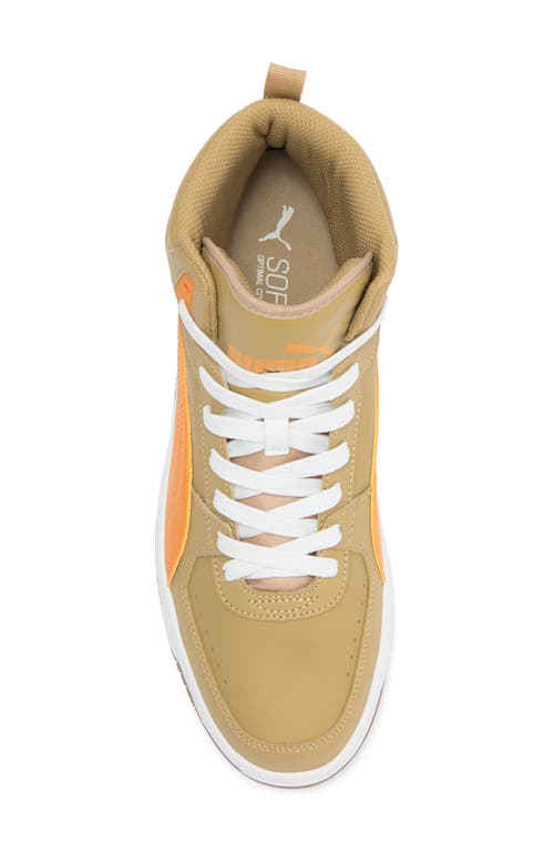 Puma Rebound Joy Sneaker In Prairie Tan-ginger Tea-white