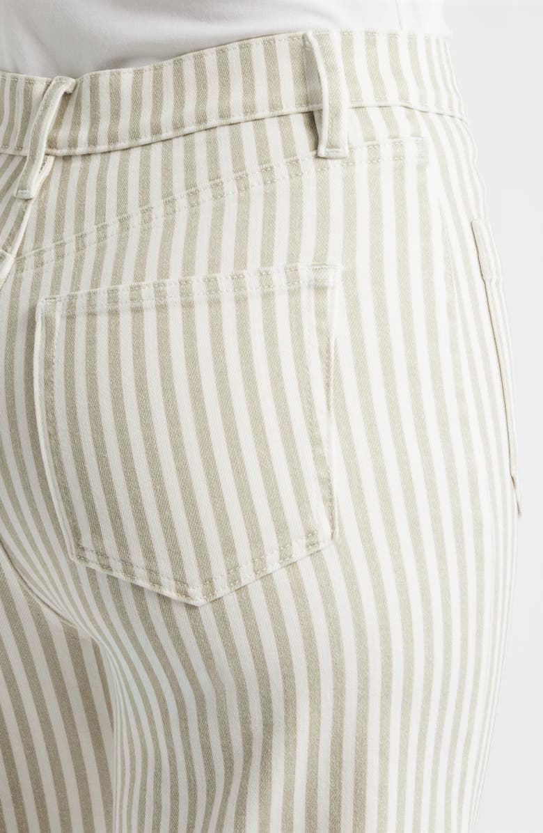 FRAME The Anchor High Waist Wide Leg Jeans, Alternate, color, Flax Stripe