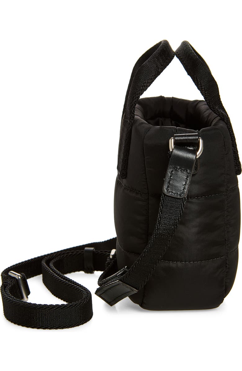 Moncler Micro Caradoc Puffer Tote, Alternate, color, Black