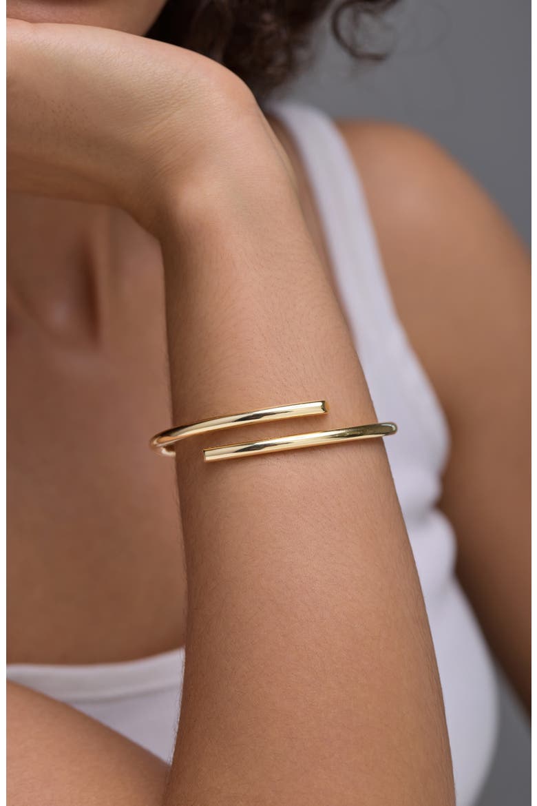 14K Gold Cuff Bangle, Alternate, color, 14K YELLOW GOLD