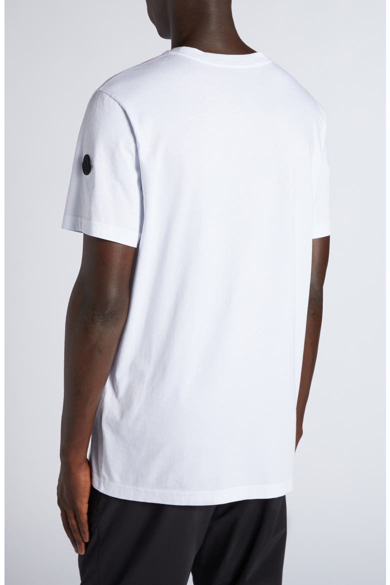 Logo Patch Cotton Graphic T-Shirt, Alternate, color, BRILLIANT WHITE