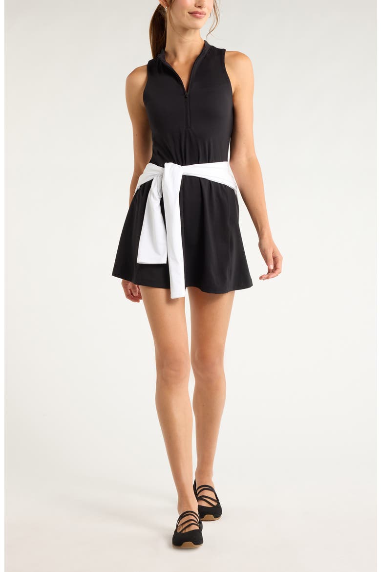 Recreation Minidress & Shorts Set, Alternate, color, BLACK