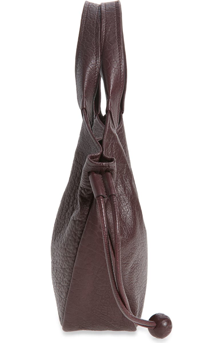 Marni Small Trunkaroo Leather Tote, Alternate, color, Cherry