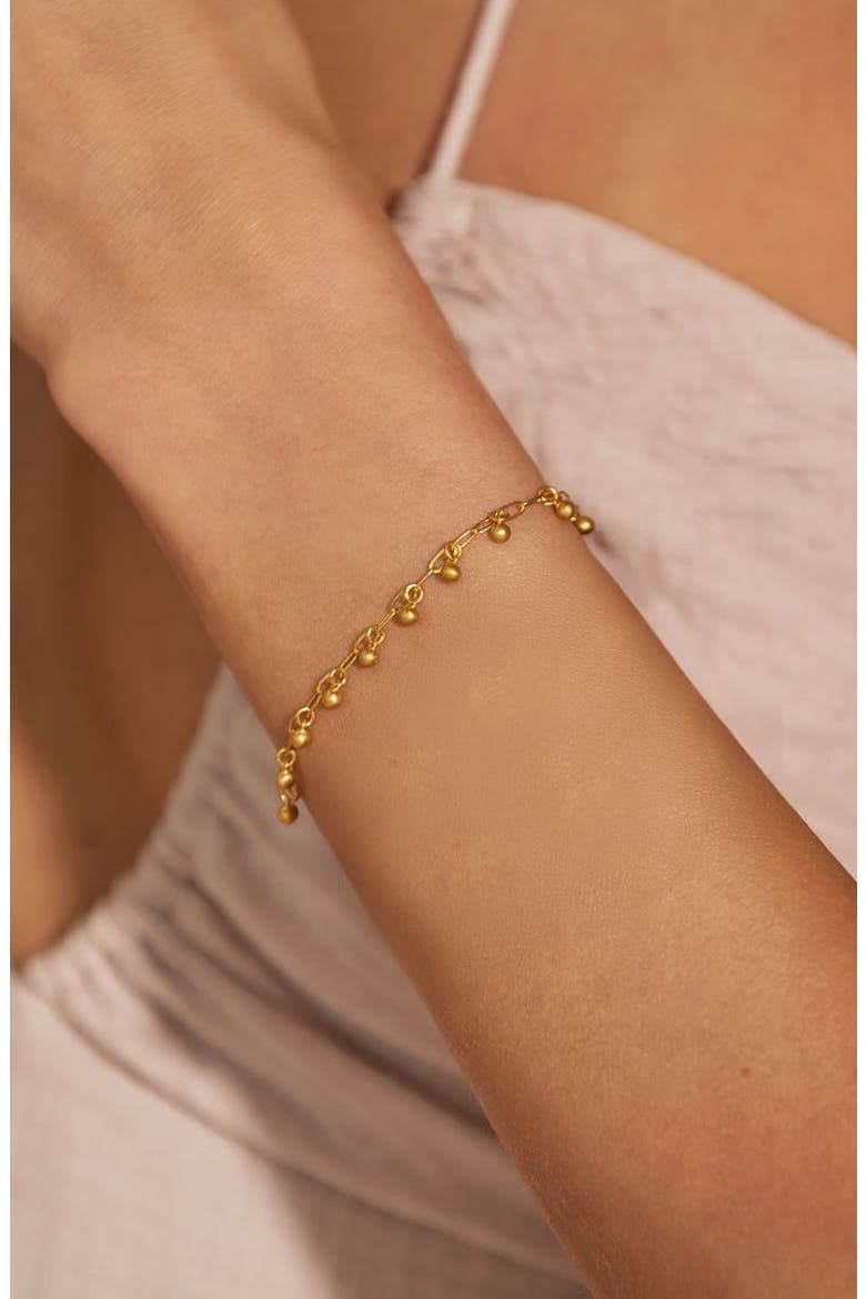Joyful Bell Bracelet, Alternate, color, Gold