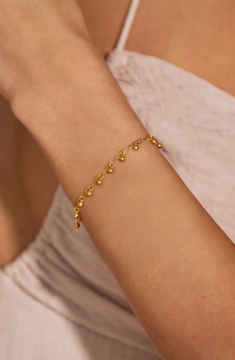 Satya Jewelry Joyful Bell Bracelet, Alternate, color, Gold