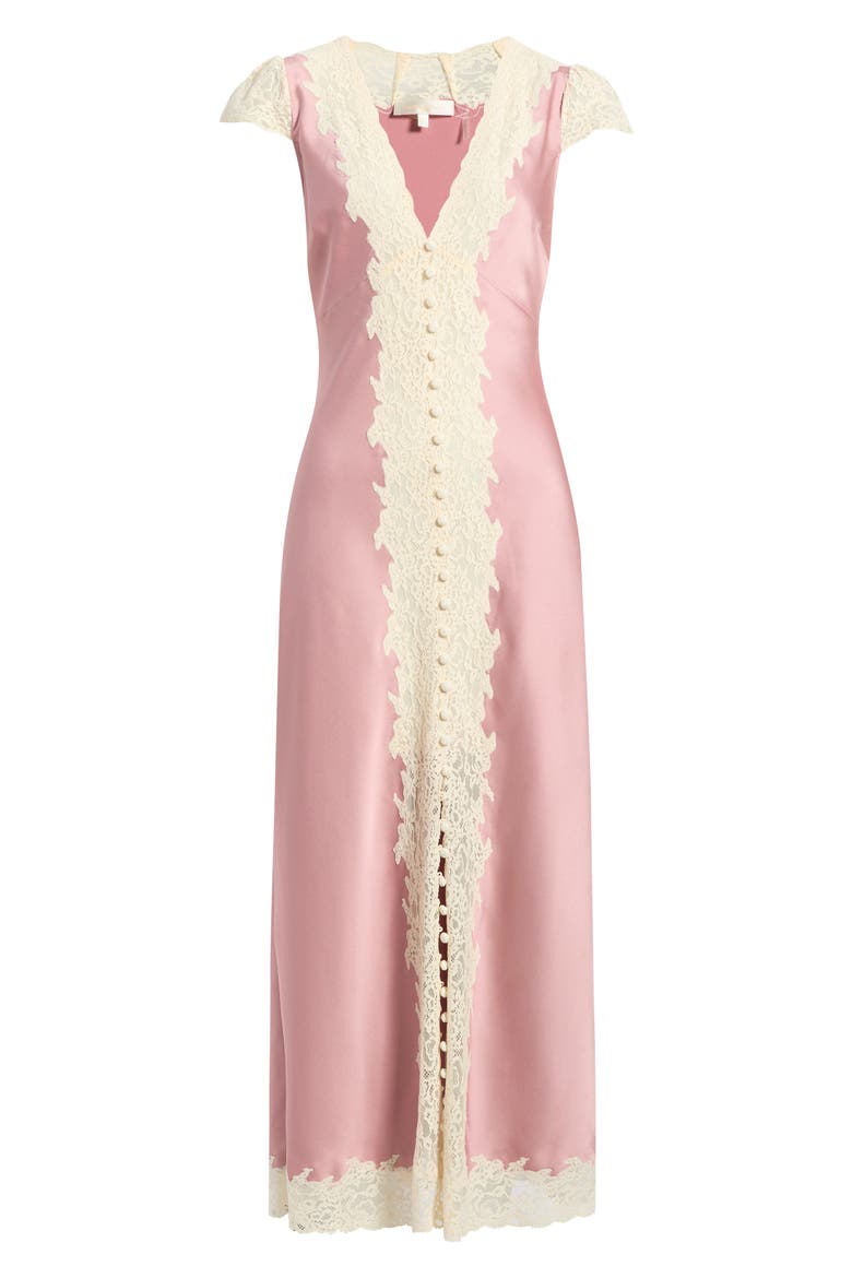 Para Lace Detail Maxi Dress, Alternate, color, FLUSHED NUDE