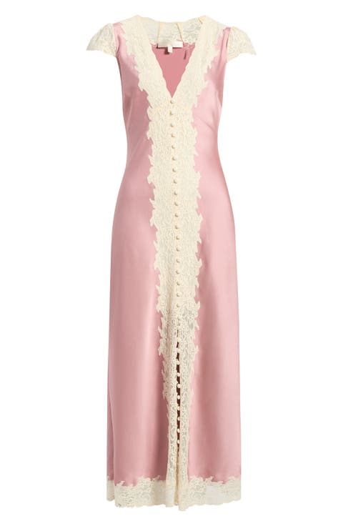 Para Lace Detail Maxi Dress