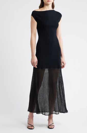 Vinka Mixed Media Maxi Dress