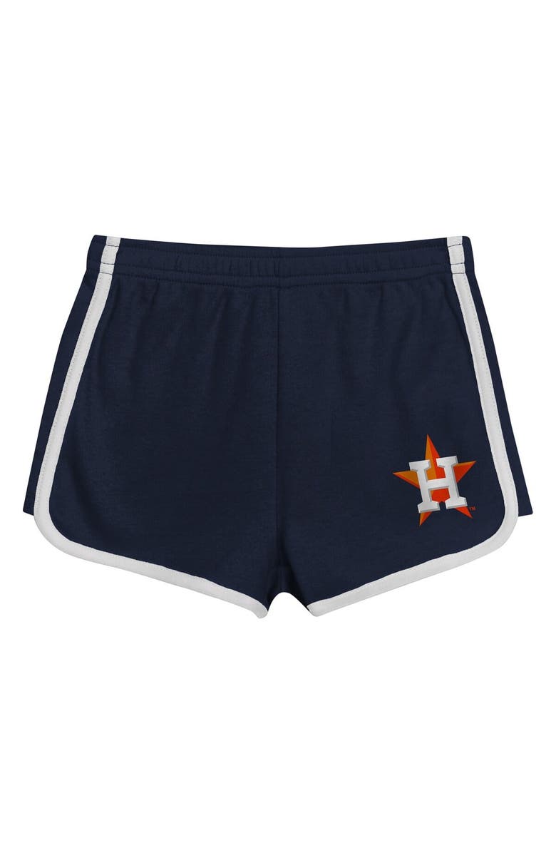 Outerstuff Toddler Navy Houston Astros Double Run T-Shirt & Shorts Set, Alternate, color, Navy