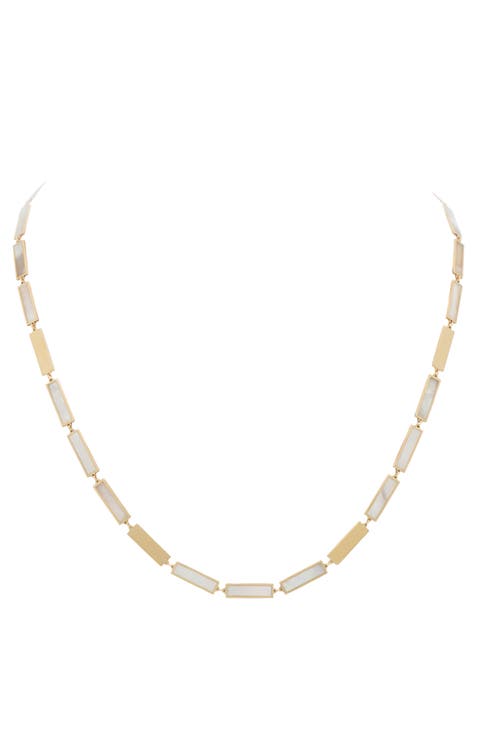 Mother-of-Pearl Inlay Necklace