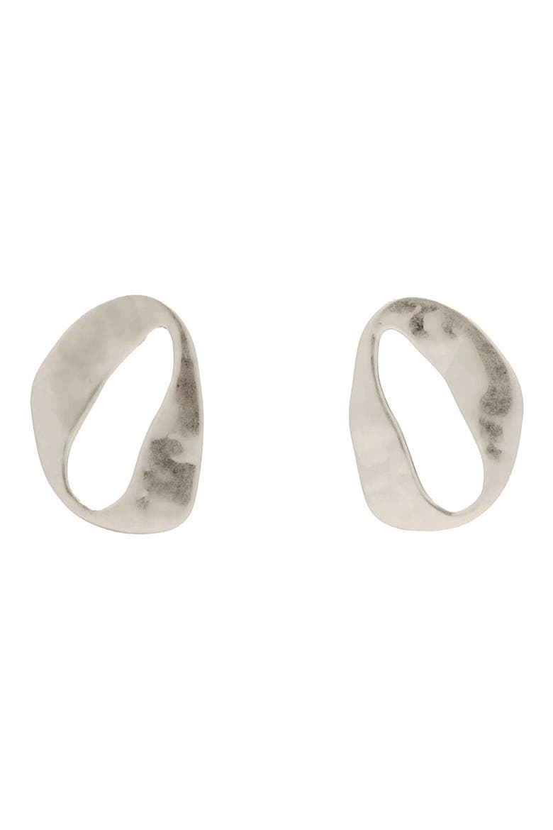 Mini Rue Drop Earrings, Main, color, ANTIQUE SILVER