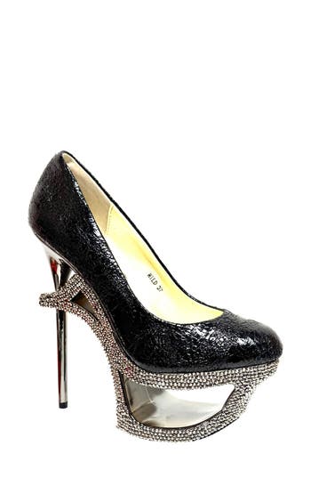 Lady Couture Platform Stiletto Pump In Black