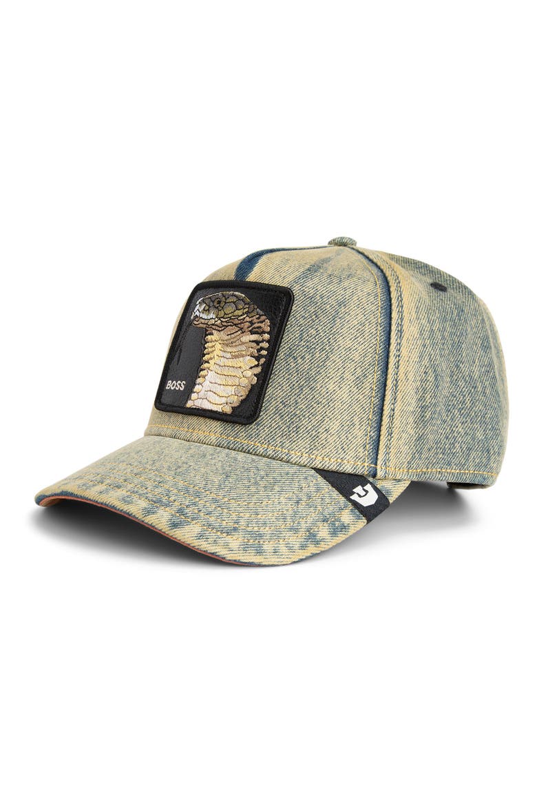 Pit Boss Denim Baseball Cap, Main, color, BEAM
