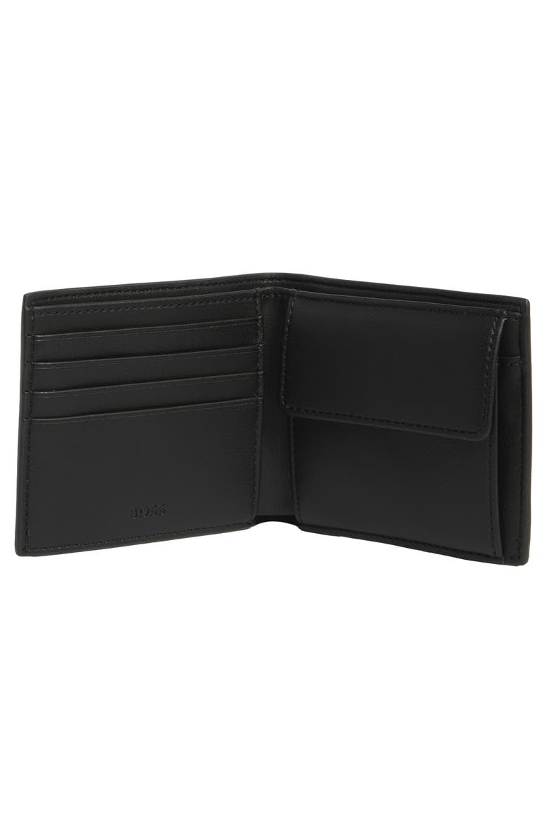 BOSS Ray Slim Bifold Wallet, Alternate, color, Black