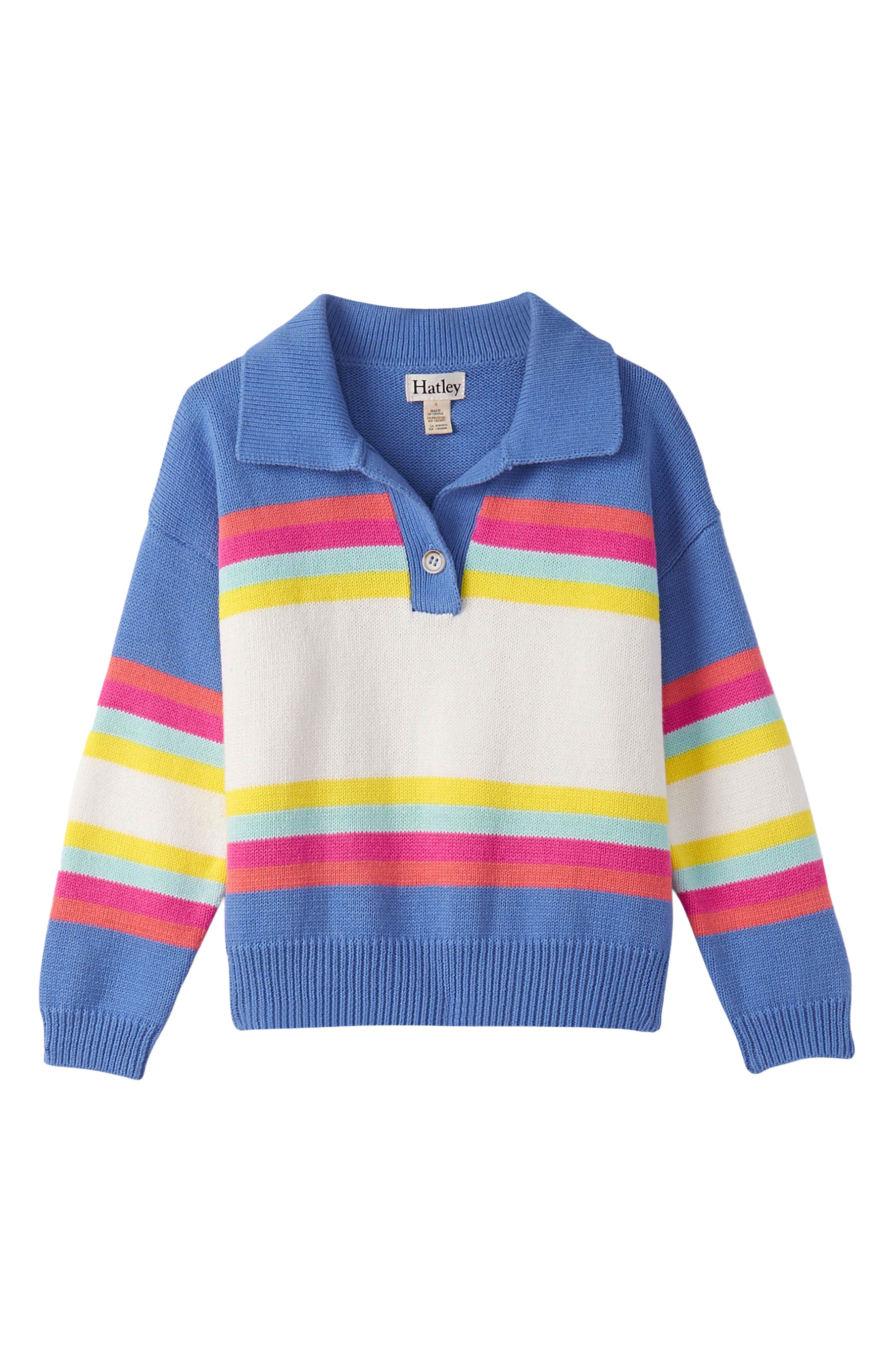 Hatley Kids' Royal Colorblock Polo Sweater