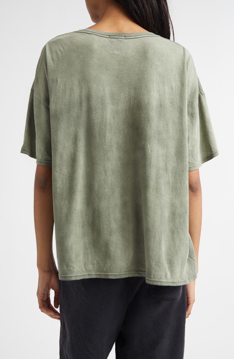 R13 Relaxed Fit NY Cotton & Cashmere Graphic T-Shirt, Alternate, color, Olive