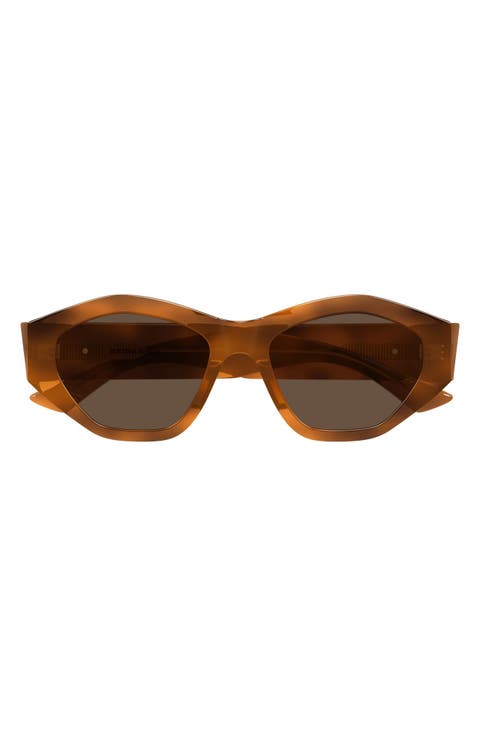 53mm Geometric Sunglasses