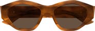 Bottega Veneta 53mm Geometric Sunglasses