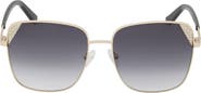 GUESS 59mm Butterfly Sunglasses