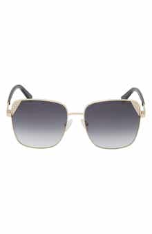 GUESS 59mm Butterfly Sunglasses