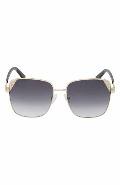 GUESS 59mm Butterfly Sunglasses