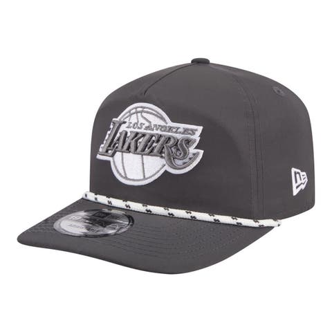 Men's New Era Graphite Los Angeles Lakers Tonal Rope 19TWENTY Adjustable Hat