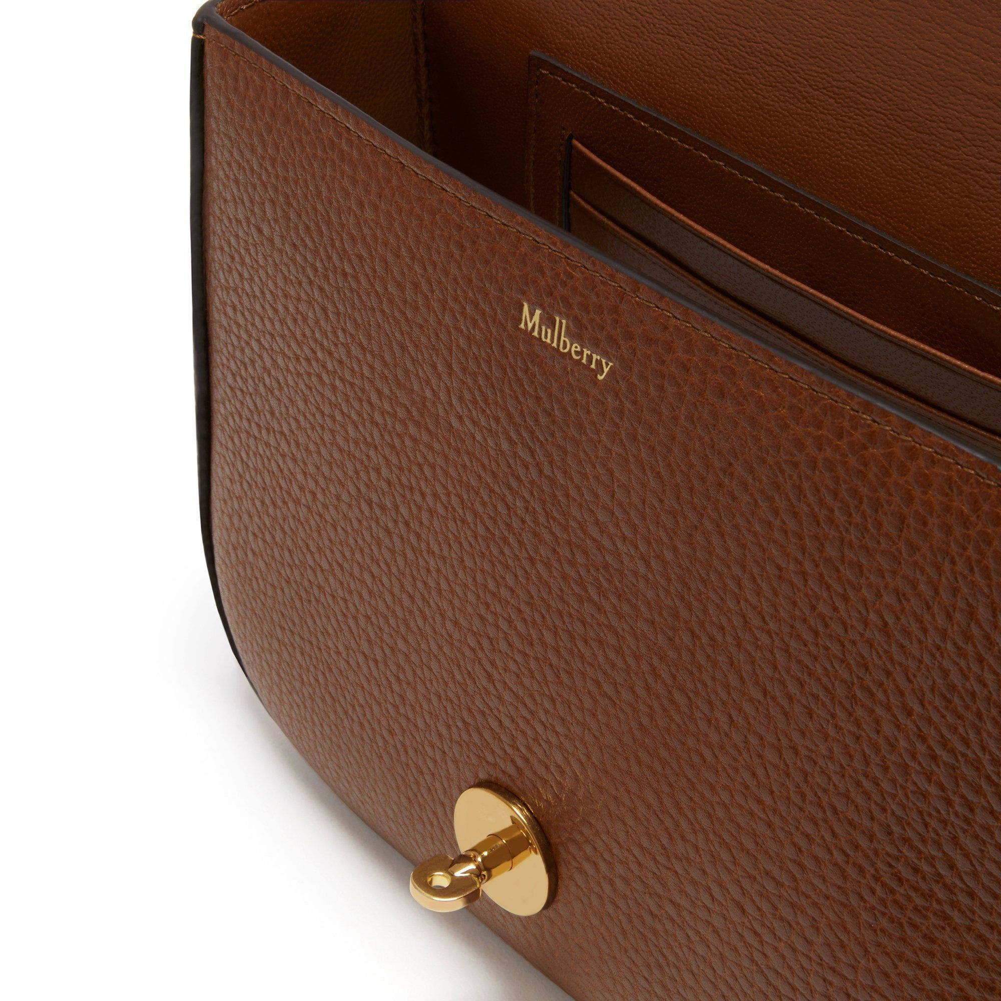Mulberry Small Darley Leather Crossbody Bag, Alternate, color, Oak