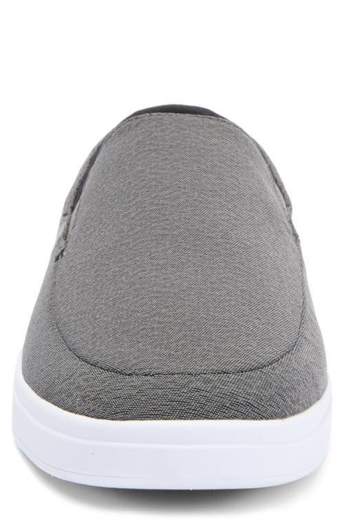 Travismathew Phenom Slip-on Sneaker In Heather Dark Grey Woven
