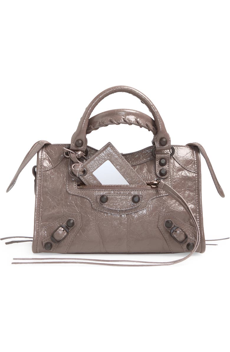 Balenciaga Mini Le City Bag, Main, color, 5848 Dark Noix