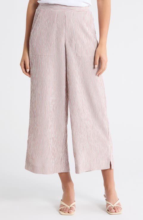 Stripe Wide Leg Pants
