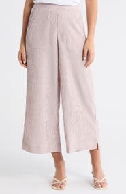 Bobeau Stripe Wide Leg Pants